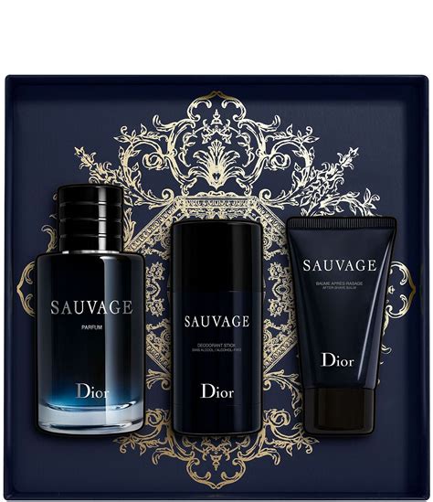 dior sauvage parfum gift pack|dior sauvage aftershave gift set.